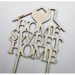 Home Sweet Home Topper hout